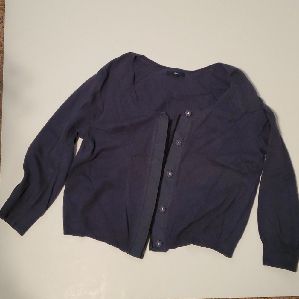 Gap Button Up Cardigan 3/4 sleeve
